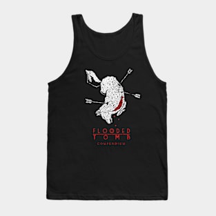 Flooded Tomb - Compendium - White & Red w/ Back Logo Tank Top